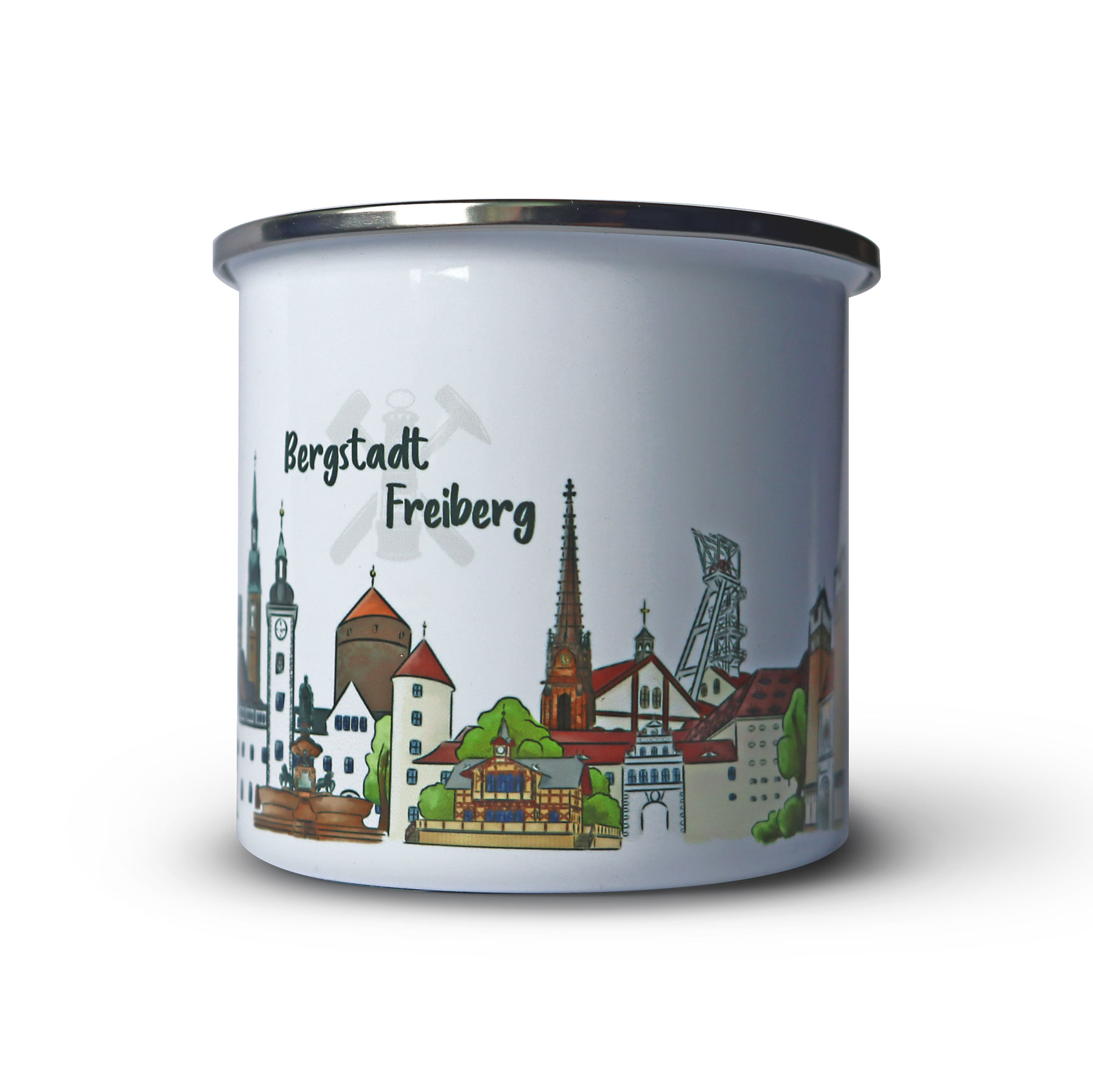 Tasse Freiberg bunt