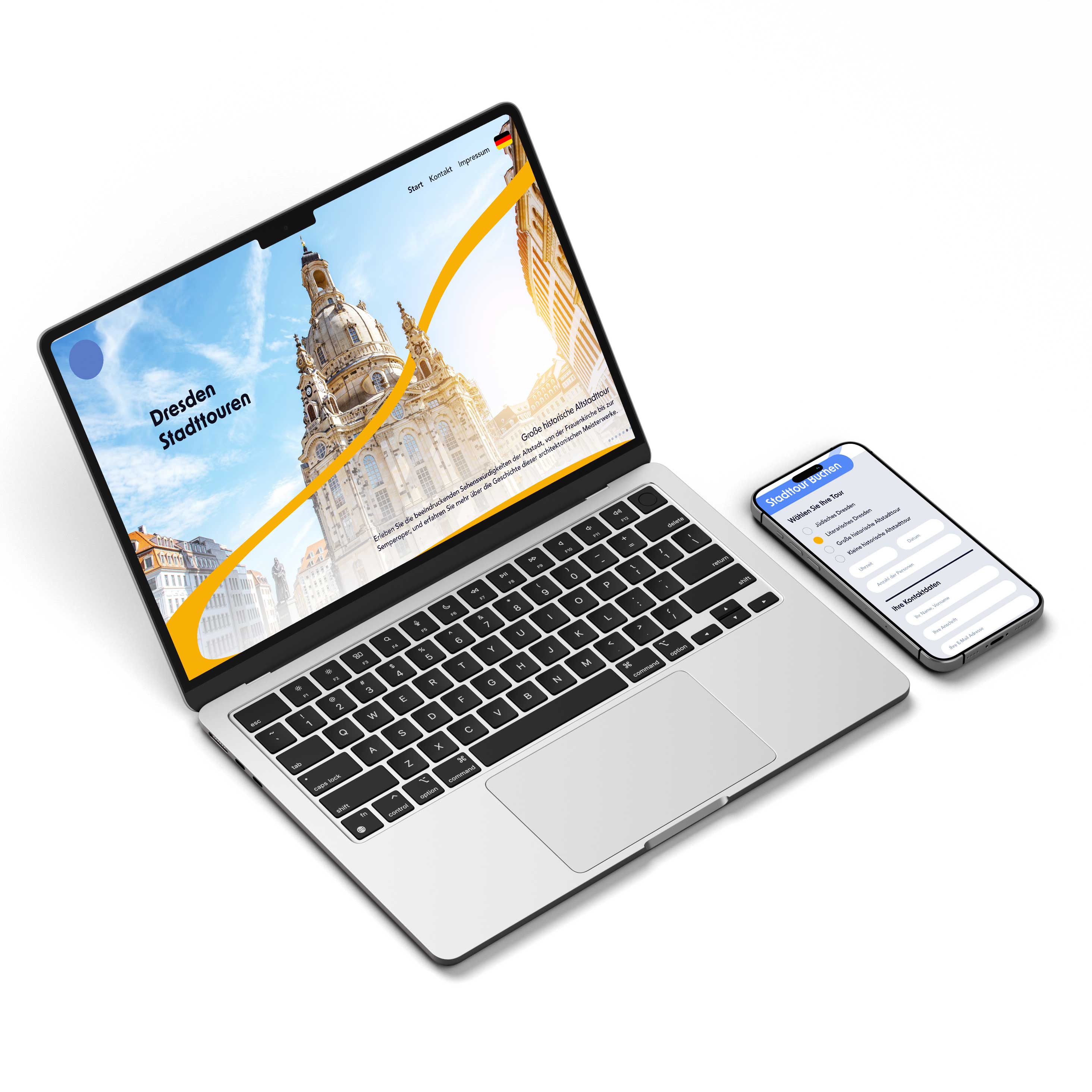 Elbflorenz City Tour Webdesign bunt