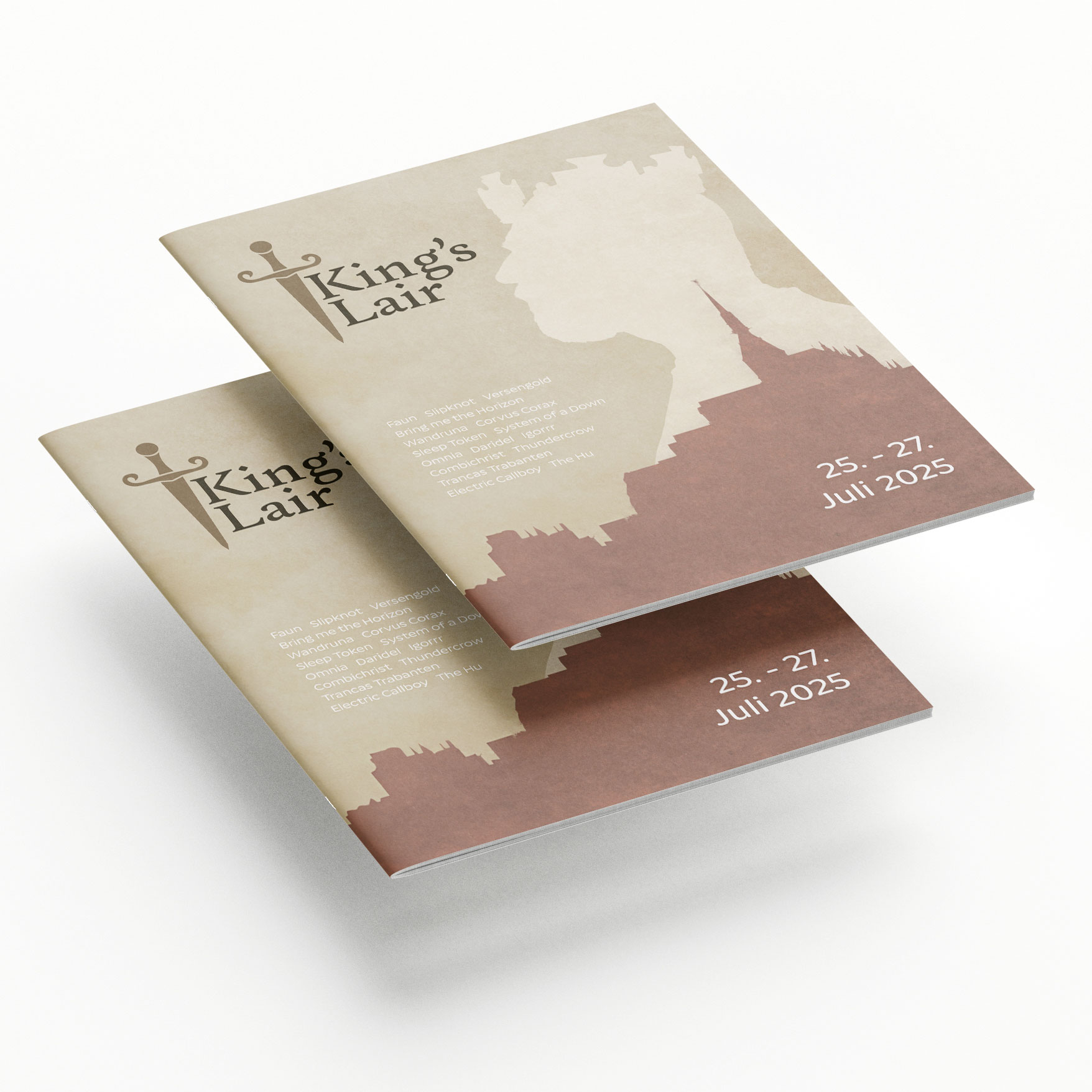 Broschüre Festival King's Lair bunt